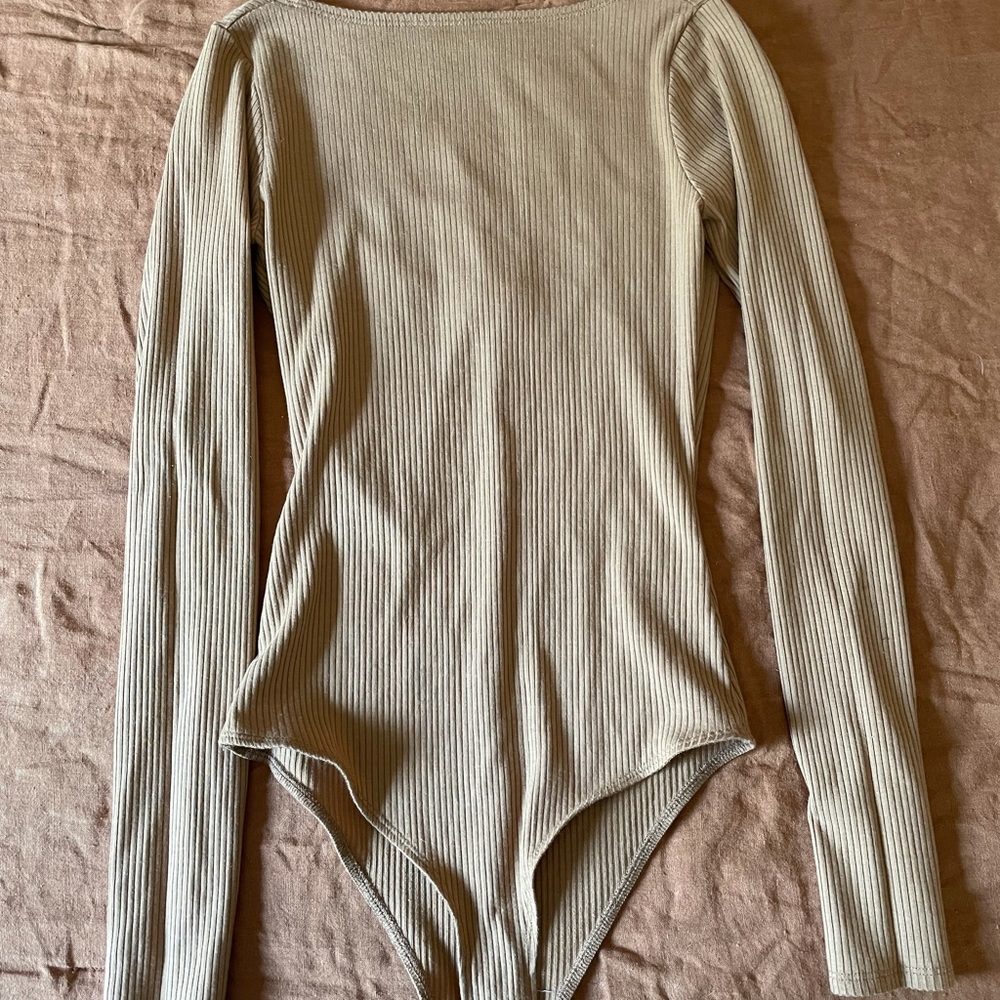 Reformation tan body suit XS